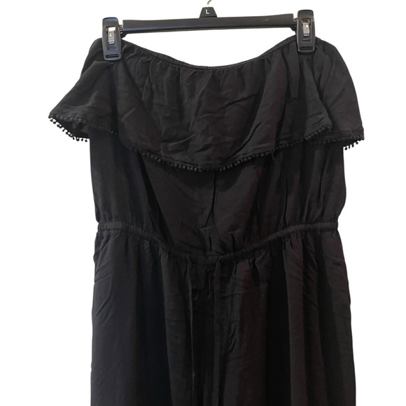 Victoria Secret Jumpsuit One Piece Pantsuit Romper Black Sleeveless Size: Medium - Picture 2 of 8